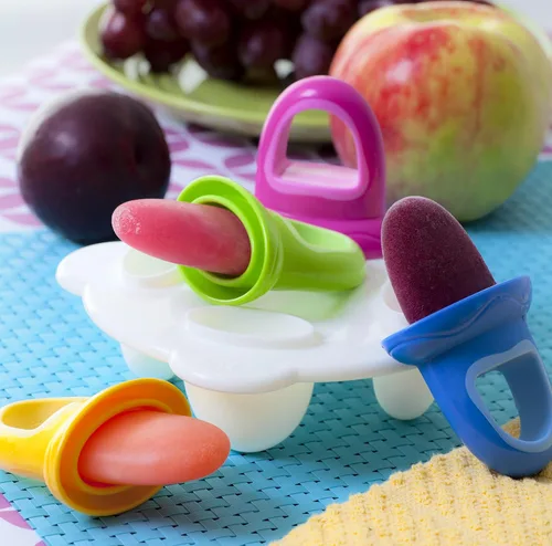 Vista 9 de Nuby Garden Fresh Fruitsicle - Moldes con bandejas para paletas de helado, multicolor
