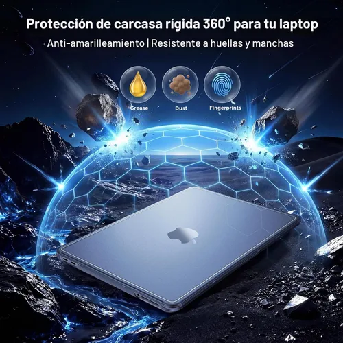 Vista 4 de MOSISO Funda compatible con MacBook Neo de 13 pulgadas 2026 A3404 A18 Pro Carcasa rígida resistente a arañazos y huellas dactilares con esquinas
