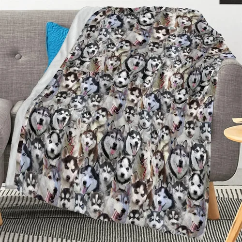 Vista 18 de Manta con estampado Airedale Terrier – Manta con estampado de animales divertidos para amantes de los perros y cachorros, regalos Airedale Terrier