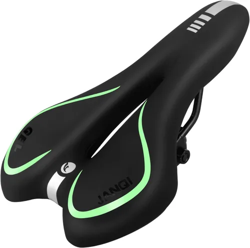 Vista 12 de Cómodo asiento de bicicleta para hombres y mujeres, asiento de bicicleta impermeable, silla de bicicleta de montaña transpirable, sillín