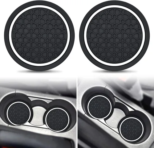 Vista 14 de Auprite Posavasos para tazas de coche, 2 unidades de 2.77 pulgadas Posavasos universales para portavasos de coche, alfombrillas antideslizantes