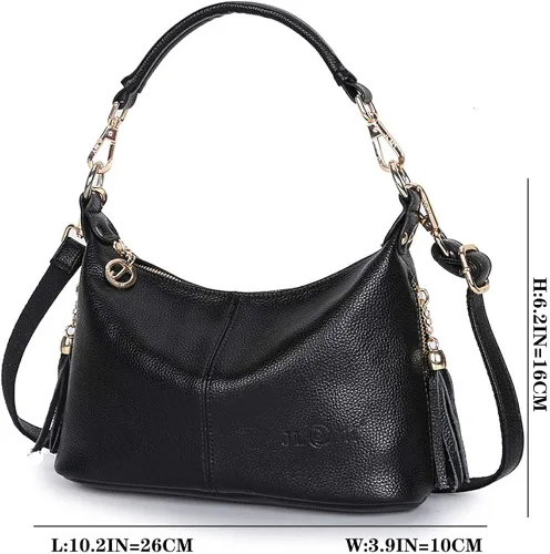Vista 7 de MINTEGRA Bolsos para mujer Hobo Bolso de hombro Crossbody Bolso de hombro con borla