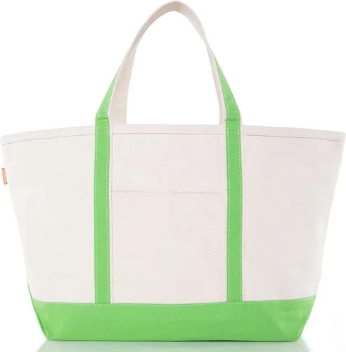 Vista 32 de CB STATION Bolso grande clásico – Bolsa de lona para mujer – Diseño multicolor, perfecta para viajes y compras En blanco: azul bebé