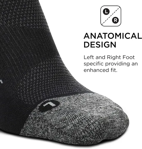 Vista 16 de Feetures Elite Light Cushion Mini Crew Sock - Calcetines deportivos con compresión dirigida