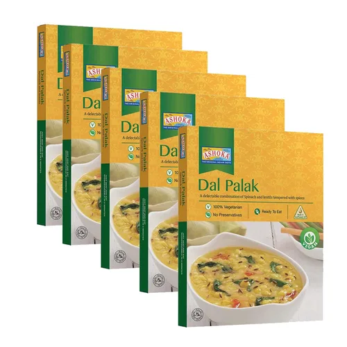 Vista 23 de Ashoka Comidas sin gluten, listas para microondas, veganas con granos negros y frijoles, comidas para calentar y servir, todas naturales Delhi Dal