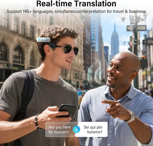 Vista 2 de GetD Gafas AI, gafas inteligentes impulsadas por ChatGPT, traducción de IA