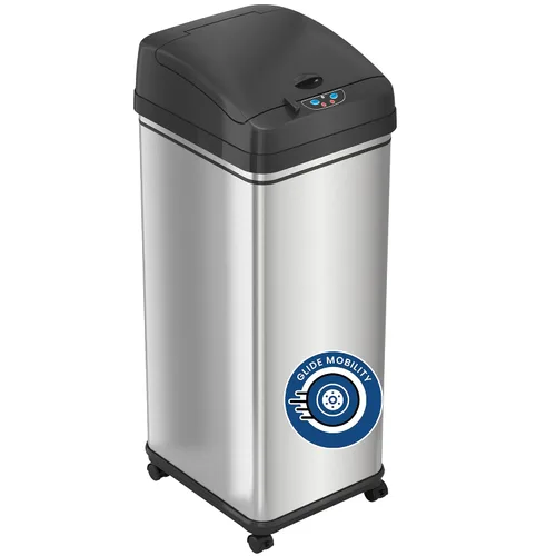 Vista 9 de iTouchless - Bote de basura con tapa y sensor para reemplazar los modelos IT13MX, IT13MXL, DZT13P, DZT13PL, DZT13M, DZT08P, DZT08PL y otras
