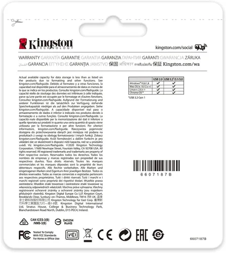 Vista 8 de Kingston Unidad flash USB de 64 GB 200 MB