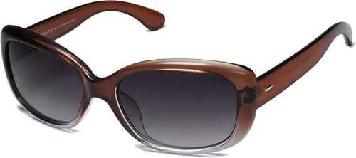 Vista 3 de SOJOS Vintage Square Sunglasses for Women Polarized UV Protection Havana Frame SJ2111
