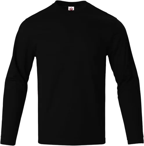 Vista 4 de LeeHanTon Camisas de manga larga para hombre, de secado rápido, cuello redondo, camisetas de trabajo, atléticas, ciclismo, senderismo, paquete de 5