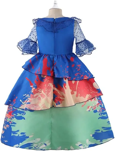 Vista 4 de Vestido de Isabela para niñas Julieta Madrigal, disfraz de princesa, falda para niños