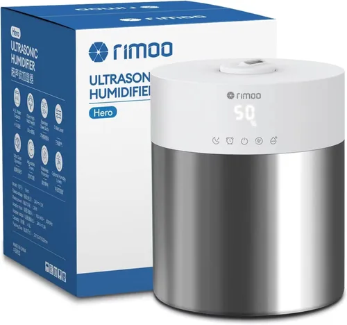 Vista 8 de Stainless Steel Humidifier, 4.5L Easy to Clean Humidifier with 304 Stainless Steel Tank, Cool Mist Humidifiers for Bedroom with Smart Humidistat &