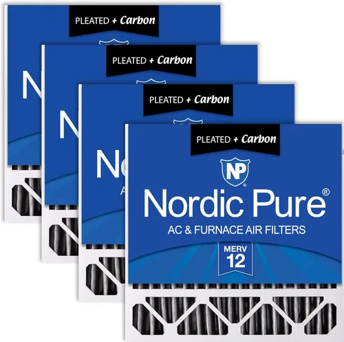 Vista 18 de Nordic Pure 20 x 20 x 5 (19_5/8 x 19_7/8 x 4_3/8) Honeywell/Lennox MERV 8 filtro de aire de repuesto, 1 paquete