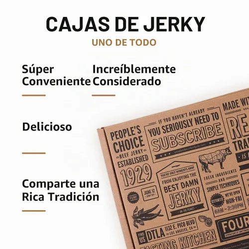 Vista 3 de People's Choice - Paquete variado de cecina, regalo de bocadillos con alto contenido de proteínas, juego de 12 piezas