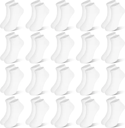 Vista 9 de ZERULETS Calcetines para niños, 20 pares de calcetines de tobillo de corte bajo cortos deportivos para niños y niñas, niños de 1 a 13 años