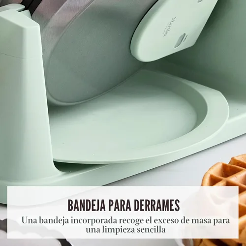 Vista 6 de Martha Stewart Máquina de gofres giratoria, placas antiadherentes