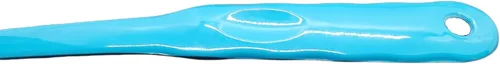 Vista 3 de Handy Housewares Cuchara ranurada de melamina colorida de mango largo de 12.5 pulgadas (azul, paquete de 3)