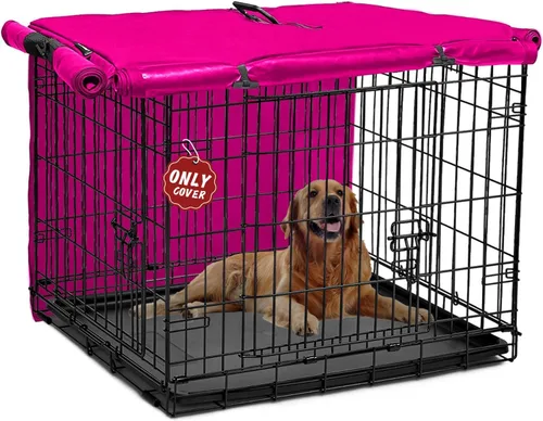 Vista 10 de Funda para perrera de 30 pulgadas, fundas pequeñas para jaulas de perro con 1, 2, 3 puertas, tela Oxford 600D impermeable para interiores