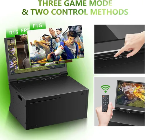 Vista 4 de G-STORY Monitor portátil de 14 pulgadas para Xbox Series X 4K, monitor de juegos portátil IPS para Xbox Series X (no incluido) con dos HDMI, HDR