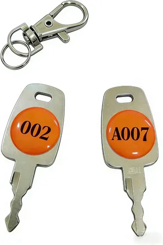 Vista 8 de TSA 007 Key 002 Master - Llaves de repuesto para cerradura de equipaje, 2 llaves de emergencia con anillos para maleta, solución de bloqueo