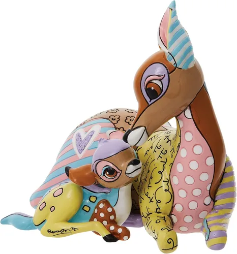Vista 4 de Enesco Disney by Romero Britto Bambi and Mother - Figura de 5.7 pulgadas, multicolor