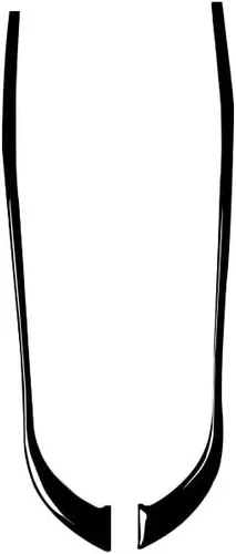 Vista 21 de Adhesivo decorativo ABS para salida de aire central de automóvil, compatible con Toyota Land Cruiser Prado 2010 2011 2012 2013 2014 2015 2016 2017