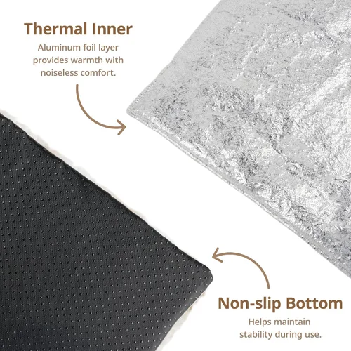 Vista 3 de Cama autocalentable para gatos, 24" x 18" almohadilla térmica ultrasuave para gatos y perros, mascotas, para interiores y exteriores, tapete térmico