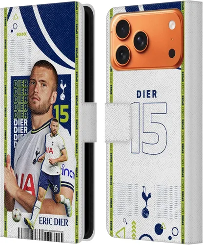 Vista 44 de Head Case Designs Officially Licensed Tottenham Hotspur F.C. Cristian Romero 2022/23 First Team Leather Wallet Case Compatible with Apple iPhone 11
