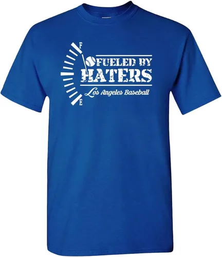 Vista 3 de Xtreme Apparrel Fueled by Haters - Camiseta para hombre para los fanáticos del béisbol