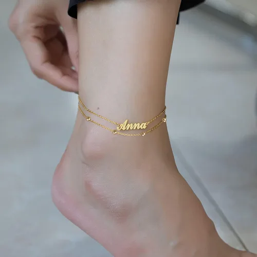 Vista 3 de DayOfShe - Pulsera de barra de nombre personalizada de acero inoxidable, grabado a medida, para parejas