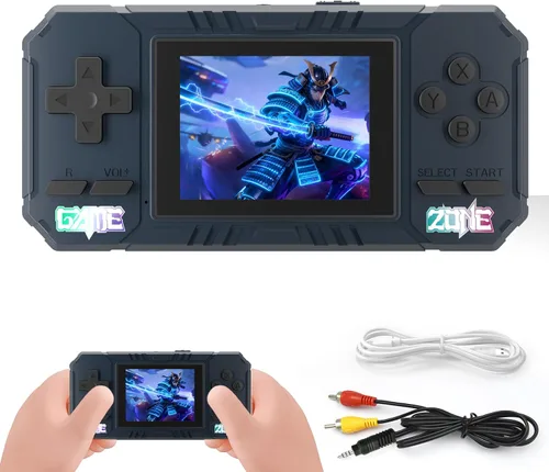 Vista 8 de Consola de Juego Portátil, 520 Juegos Retro, Pantalla LCD de 3.0 Pulgadas y Batería de 1020mAh, Consola de Juego Portátil de Regalo para Niños