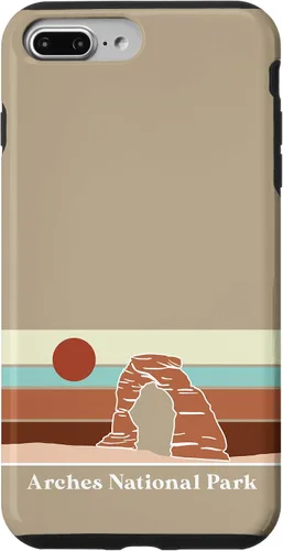 Vista 12 de iPhone 12 mini Retro Arches Parque Nacional Vintage Raya Delicado Arco Utah Caso