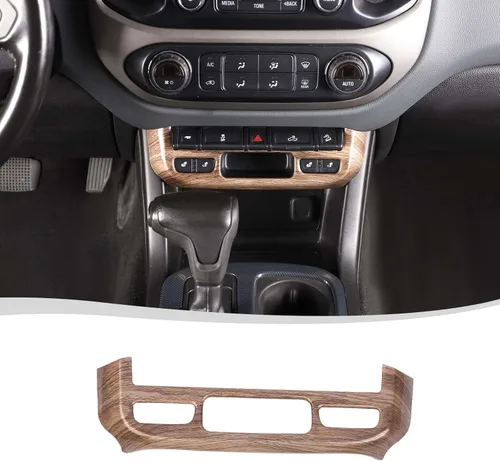 Vista 9 de Voodonala Cubierta de panel de interruptor de luz de emergencia compatible con Chevy Colorado/GMC-Canyon 2014-2022, grano de madera negro