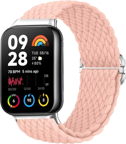 Vista 10 de Bandas trenzadas para Xiaomi Smart Band 9 Pro/Mi Band 8 Pro/Redmi Watch 5/4, correas elásticas de repuesto deportivas para mujeres y hombres