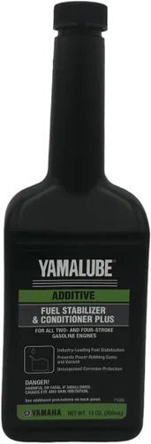 Vista 3 de CYCLEMAX Paquete de seis compatibles con estabilizador y acondicionador de combustible Yamaha Yamalube Plus ACC-FSTAB-PL-12 contiene seis botellas