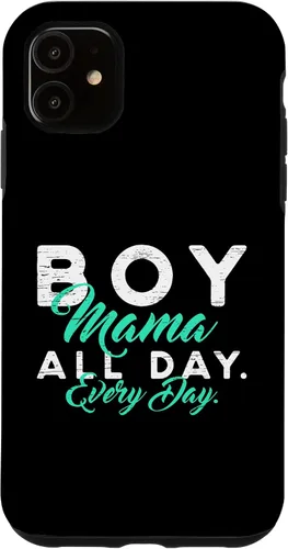 Vista 6 de Funda para iPhone 12 Mini Mommy Mom Happy Mother's Day Boy Mama All Day Every Day