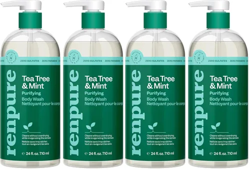 Vista 8 de Renpure Gel de baño ultra hidratante de kiwi y ácido hialurónico, deja la piel hidratada, elimina la suciedad diaria de la piel, fórmula suave, sin
