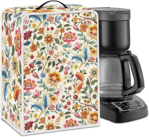 Vista 26 de Cubiertas para máquina de café con mango superior, resistentes a las manchas, para mezclador, compatible con la mayoría de cafeteras