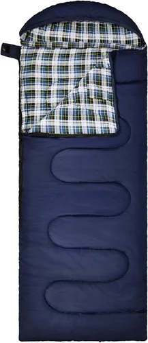 Vista 13 de REDCAMP Saco de dormir de franela para adultos, cómodos sacos de dormir de algodón para campamento, mochileros, senderismo, con capucha desmontable