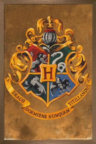 Vista 16 de Trends International Wizarding World: Harry Potter-Hogwarts, póster de pared con cresta de 14.725 x 22.375 pulgadas, versión enmarcada de madera