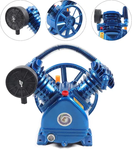 Vista 5 de Cabezal de bomba de compresor de aire, herramienta neumática de compresión secundaria 3HP 2.2KW, herramienta de compresor de aire portátil