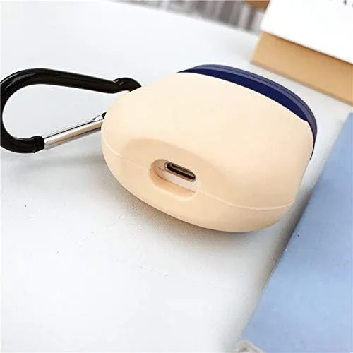 Vista 5 de Funda para AirPods Pro de silicona suave con clip de gancho para Apple AirPodspro AirPods 2019 3D caricatura protectora fresca divertida linda