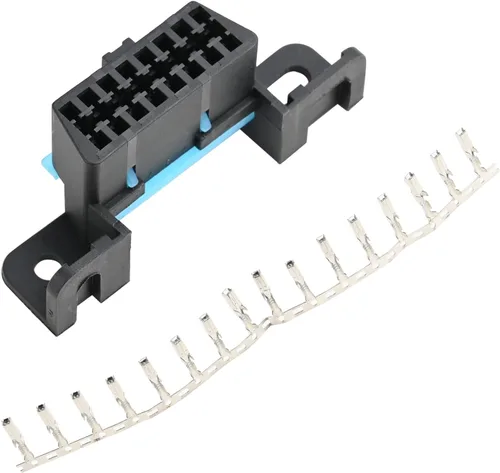 Vista 3 de 16 Pin OBD Hembra Conectores de Enchufe de Cable de Reemplazo OBDII Adaptador de Auto para Coche J1962 OBD 2 Kit de Carcasa de Enchufe Compatible