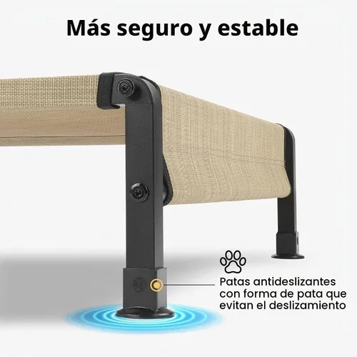 Vista 5 de Veehoo CWC2433 - Cama fresca para perros para exteriores, cama elevada para mascotas con malla Teslin lavable y transpirable, pies de silicona