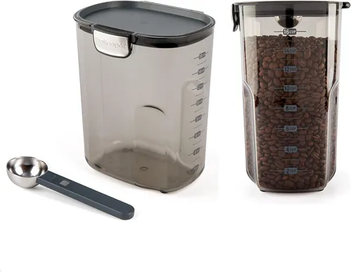 Vista 13 de Progressive International ProKeeper+ Juego de recipientes herméticos de plástico transparente para organización de la cocina del panadero