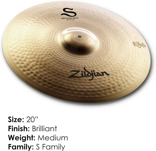 Vista 2 de Zildjian S20MR 20" S Medium Ride Platillo