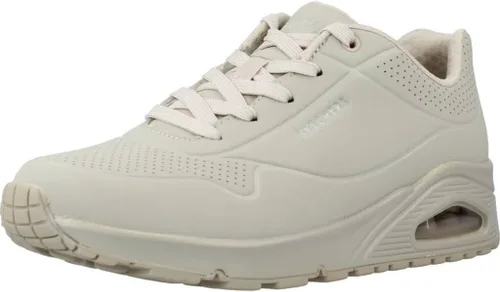 Vista 34 de Skechers Tenis UNO Stand on Air para mujer Tenis casuales, plantilla de espuma viscoelástica refrigerada por aire, amortiguación visible de Rojo