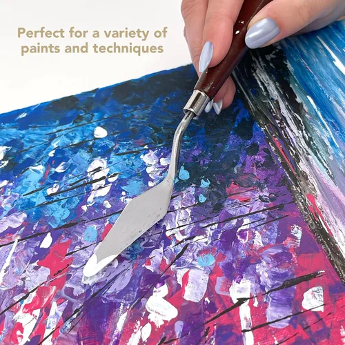 Vista 7 de ArtSkills Lienzos estirados para pintar, suministros de pintura en lienzo de 5 x 7 para artistas, paquete de lienzo en blanco, paquete de 2