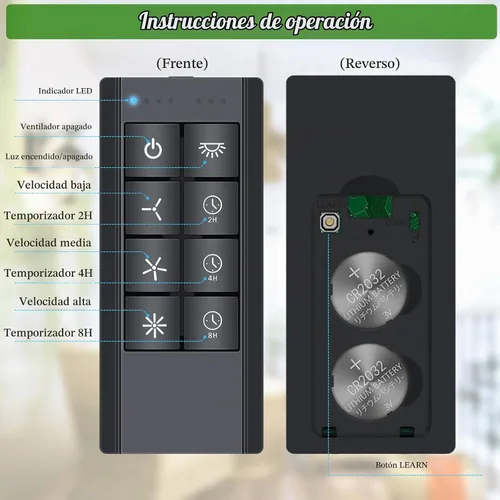 Vista 4 de Kit de control remoto universal de ventilador de techo Smart WiFi, control de 3 velocidades con atenuador, compatible con Alexa, Google Assistant