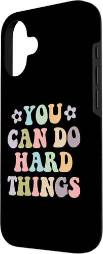 Vista 2 de Inspirational Women's Graphics - You Can Do Hard Things Case for iPhone 16